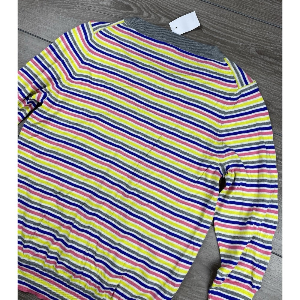 J Crew Women's Long Sleeve Striped Sweater Top Multicolor Size Large New - Picture 3 of 8